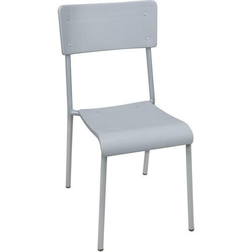 Ventura Stacking Chair, Polypropylene, 36" High, 300 lbs. Capacity, Grey Superchem Industries