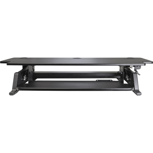 Poste de travail assis-debout Goya, Mod&egrave;le de bureau, 20" h x 42" la x 16" p, Noir Superchem Industries