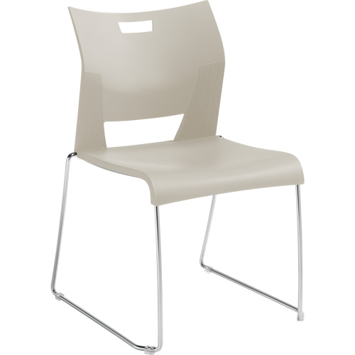Chaise de formation sans bras Duet, Plastique, Hauteur 33-1/4", Capacit&eacute; 350 lb, Blanc Superchem Industries