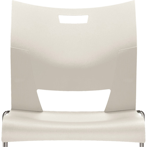 Chaise de formation sans bras Duet, Plastique, Hauteur 33-1/4", Capacit&eacute; 350 lb, Blanc Superchem Industries
