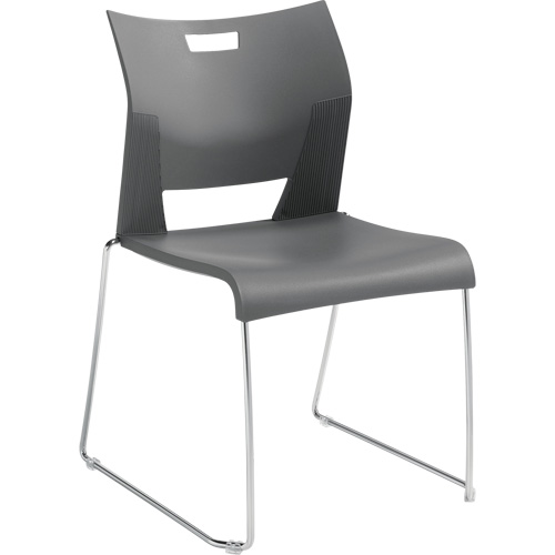 Chaise de formation sans bras Duet, Plastique, Hauteur 33-1/4", Capacit&eacute; 350 lb, Gris Superchem Industries