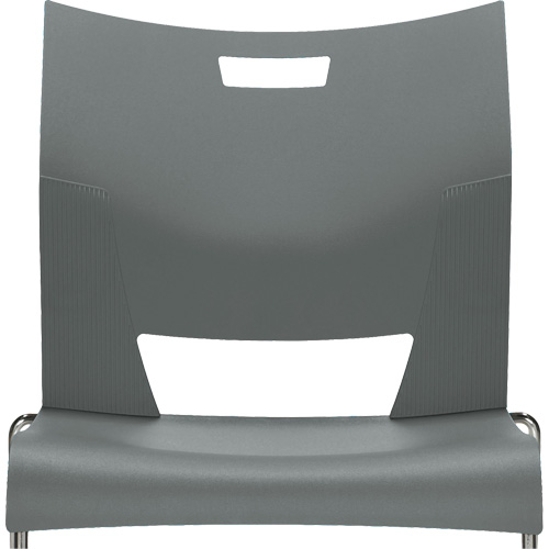 Chaise de formation sans bras Duet, Plastique, Hauteur 33-1/4", Capacit&eacute; 350 lb, Gris Superchem Industries