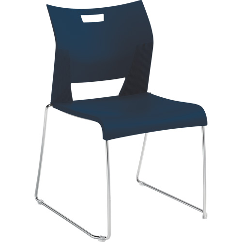 Chaise de formation sans bras Duet, Plastique, Hauteur 33-1/4", Capacit&eacute; 350 lb, Bleu Superchem Industries