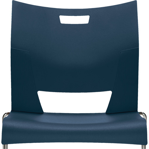 Chaise de formation sans bras Duet, Plastique, Hauteur 33-1/4", Capacit&eacute; 350 lb, Bleu Superchem Industries