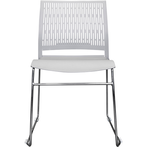 Activ Series Stacking Chairs, Polypropylene, 32-3/8" High, 275 lbs. Capacity, Grey Superchem Industries