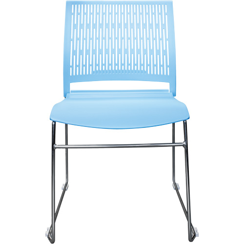 Chaises empilables s&eacute;rie Activ, Polypropyl&egrave;ne, Hauteur 32-3/8", Capacit&eacute; 275 lb, Bleu Superchem Industries