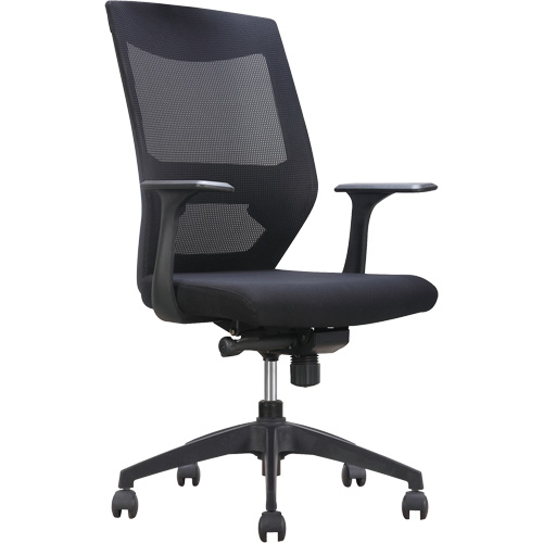 Activ Series Synchro-Tilt Office Chair, Fabric/Mesh, Black, 275 lbs. Capacity Superchem Industries