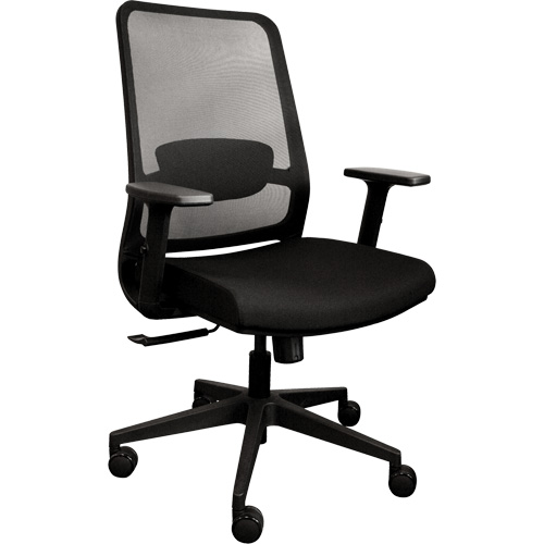 Activ Series Synchro-Tilt Office Chair, Fabric/Mesh, Black, 275 lbs. Capacity Superchem Industries