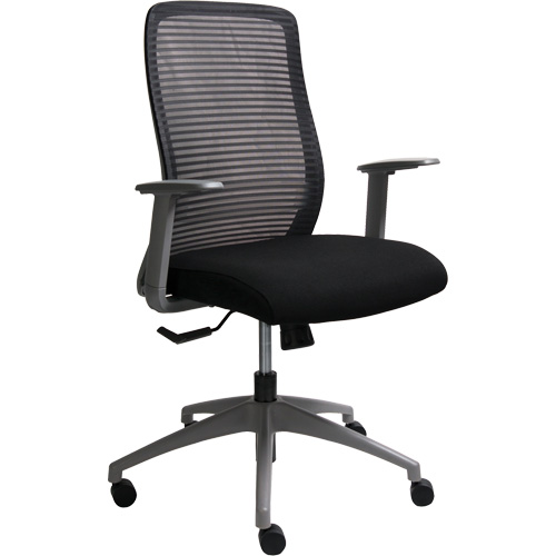 Era Series Adjustable Office Chair, Fabric/Mesh, Black, 275 lbs. Capacity Superchem Industries