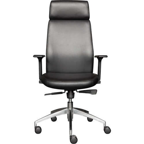 Activ Series High Back Executive Chair, Polyurethane/Vinyl, Black, 275 lbs. Capacity Superchem Industries
