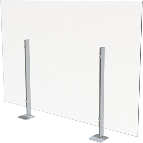 Surface Mount Sneeze Guard, 48" W x 36" H Superchem Industries