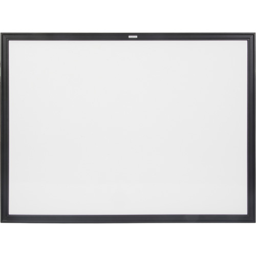 Black MDF Frame Whiteboard, Dry-Erase/Magnetic, 48" W x 36" H Superchem Industries