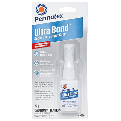 Ultra Bond Fast Drying Super Glue Adhesive, 20 g, Bottle, Clear Superchem Industries