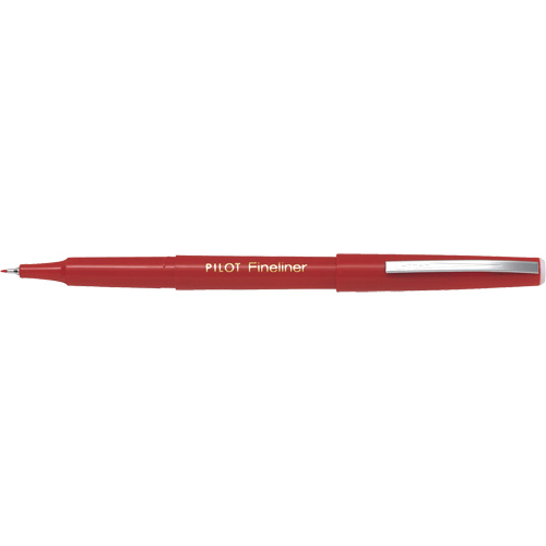 Stylo Fineliner, Rouge, Pointe Fin Superchem Industries
