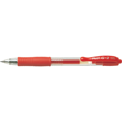 Stylo &agrave; encre gel G2, Rouge, 0,7 mm, R&eacute;tractable Superchem Industries