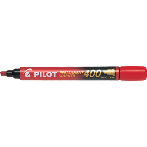 400 Permanent Marker, Red, Chisel Tip Superchem Industries