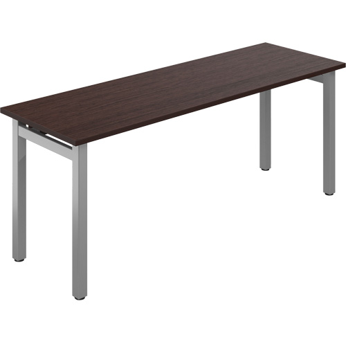 Newland Table Desk, 29-7/10" L x 72" W x 29-3/5" H, Dark Brown Superchem Industries