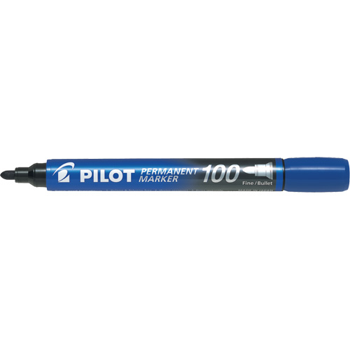 Series 100 Permanent Marker, Blue, Bullet Tip Superchem Industries