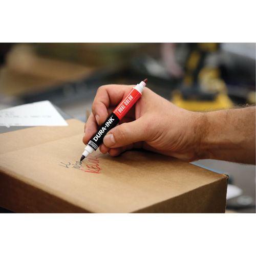 Markal&reg; Dura-Ink&reg; Dual Colour Permanent Ink Marker, Black/Red, Bullet Tip Superchem Industries