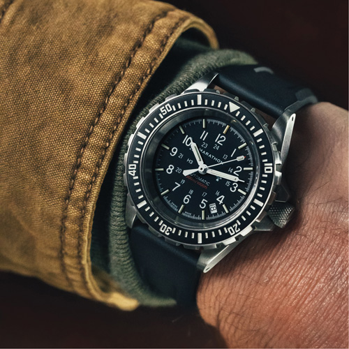 Grande montre automatique de plong&eacute;e, Num&eacute;rique, &agrave; piles, 41 mm, Noir Superchem Industries