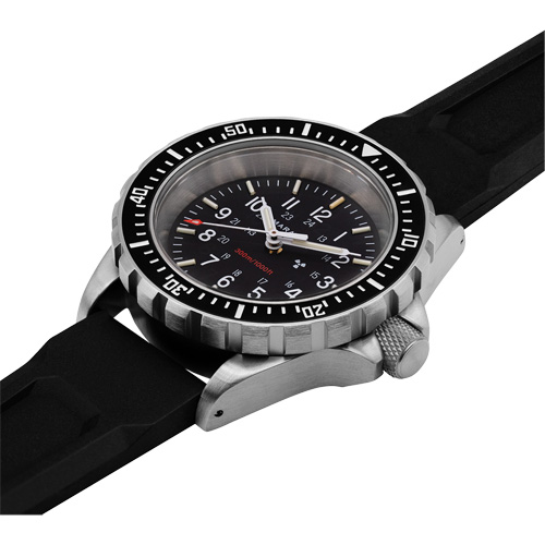 Grande montre automatique de plong&eacute;e, Num&eacute;rique, &agrave; piles, 41 mm, Noir Superchem Industries