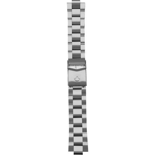 Grande montre automatique de plong&eacute;e avec feuille d'&eacute;rable gris et bracelet en acier inoxydable, Num&eacute;rique, &agrave; piles, 41 mm, Argent Superchem Industries