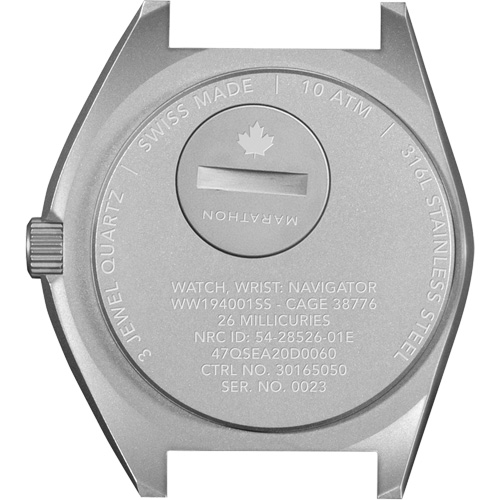 Montre Steel Navigator sur ensemble bracelet en caoutchouc noir de trois morceaux, Num&eacute;rique, &agrave; piles, 41 mm, Noir Superchem Industries