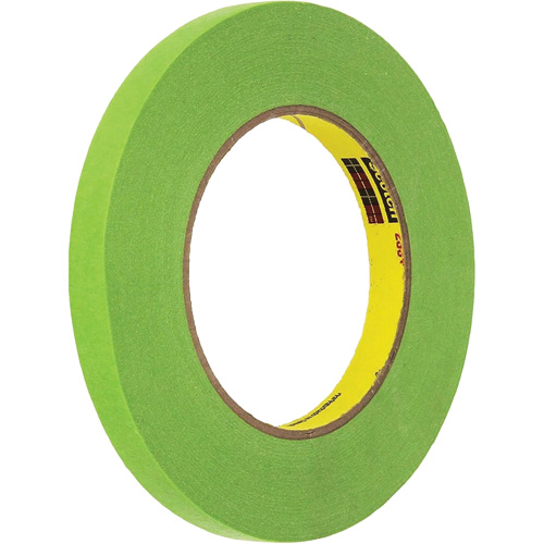 Scotch&reg; Performance Masking Tape 233+, 12 mm (1/2") x 55 m (180'), Green Superchem Industries