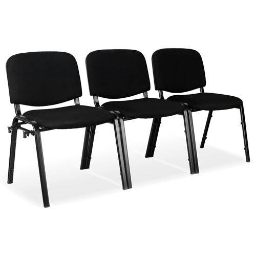 Chaises empilables, Tissu, Hauteur 32", Capacit&eacute; 250 lb, Noir Superchem Industries