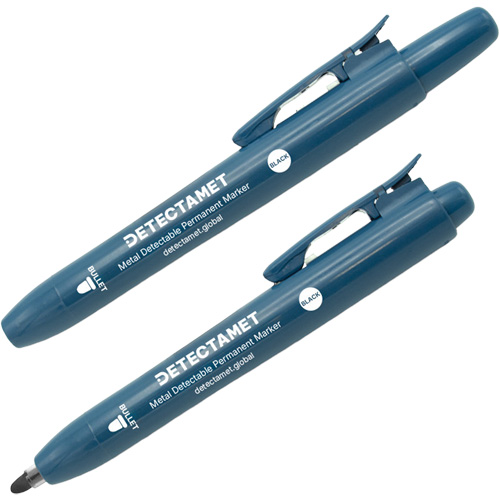 Retractable Permanent Marker, Bullet, Black Superchem Industries