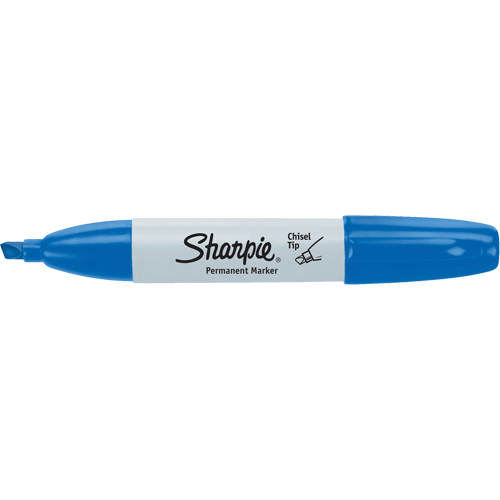 Permanent Marker, Blue, Chisel Tip Superchem Industries
