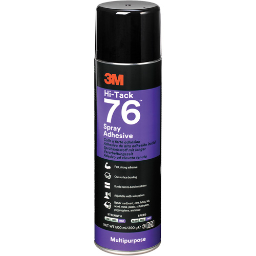76 High Tack Adhesive, Clear, Aerosol Can Superchem Industries