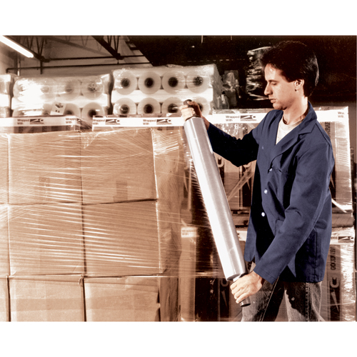 Hand Stretch Wrap, 80 Gauge (20.3 micrometers), 30" x 1000', Clear Superchem Industries