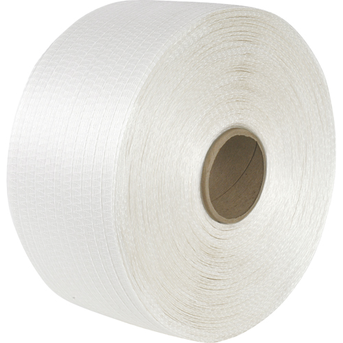 Woven Cord Strapping, Polyester Cord, 1/2" W x 3900' L, Manual Grade Superchem Industries