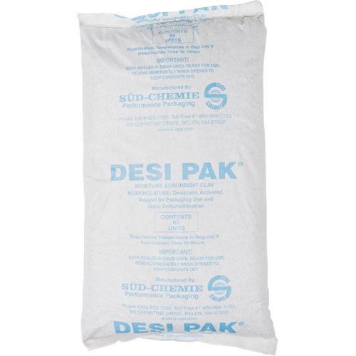 D&eacute;shydratants, Argile, sac Tyvek Superchem Industries