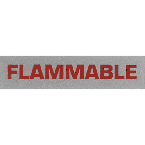 "Flammable" Special Handling Labels, 5" L x 2" W, Black on Red Superchem Industries