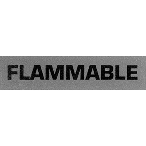 "Flammable" Special Handling Labels, 5" L x 2" W, Black on Red Superchem Industries