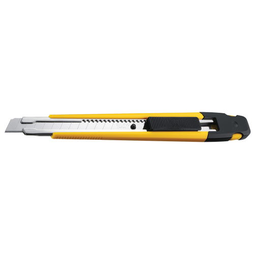 Precision Knife with Pocket Clip, 9 mm, Silver, Rubber Handle Superchem Industries