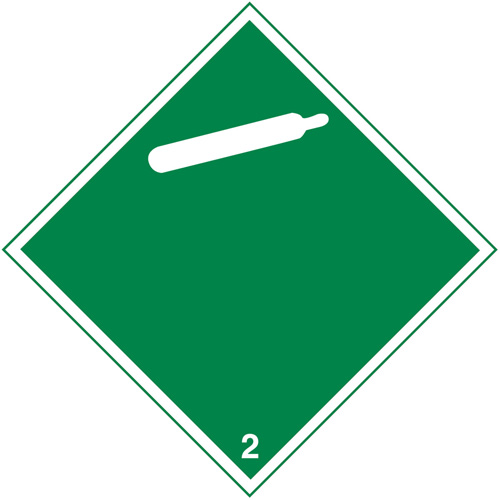 &eacute;tiquettes d'exp&eacute;dition TMD, Classe 2, Gaz, Papier Superchem Industries