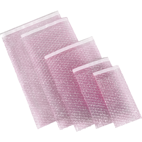 E-Z Seal Bubble Pouches, 4" W x 7.5" L Superchem Industries