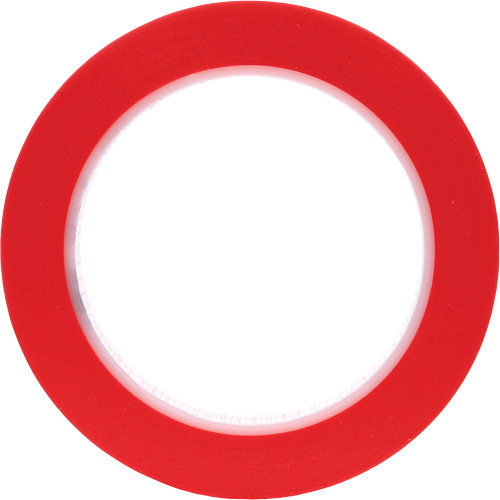 Ruban en vinyle 471, 12 mm (1/2") la x 32,9 m (108') lo, 5,3 mils, Rouge Superchem Industries