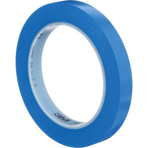 471 Vinyl Tape, 12 mm (1/2") W x 32.9 m (108') L, 5.3 mils, Blue Superchem Industries