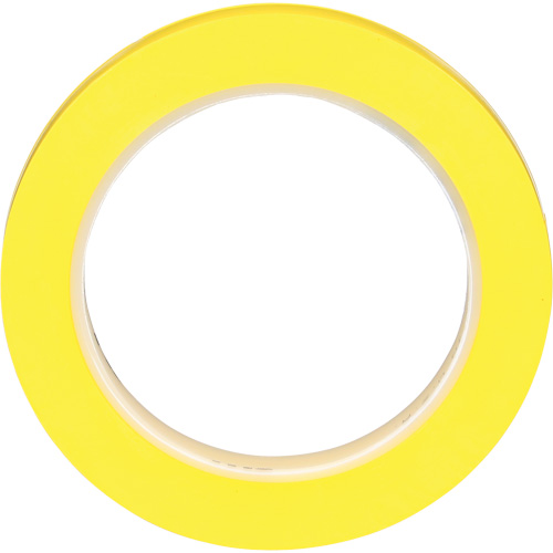 471 Vinyl Tape, 12 mm (1/2") W x 32.9 m (108') L, 5.3 mils, Yellow Superchem Industries