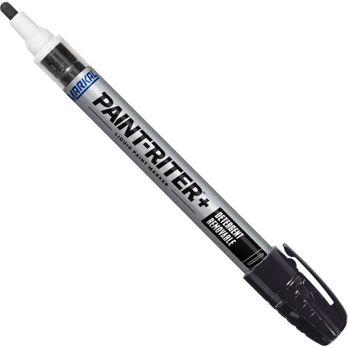 Paint-Riter&reg;+ Detergent Removable Paint Marker, Liquid, Black Superchem Industries