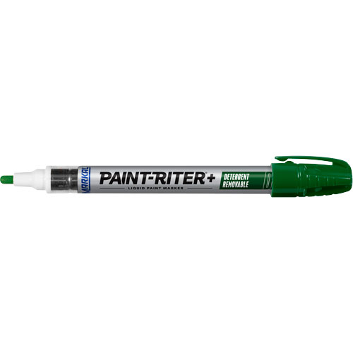 Paint-Riter&reg;+ Detergent Removable Paint Marker, Liquid, Green Superchem Industries