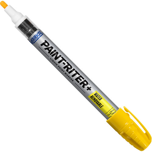 Paint-Riter&reg;+ Water Removable Paint Marker, Liquid, Yellow Superchem Industries