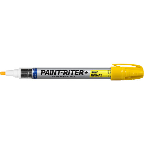 Paint-Riter&reg;+ Water Removable Paint Marker, Liquid, Yellow Superchem Industries