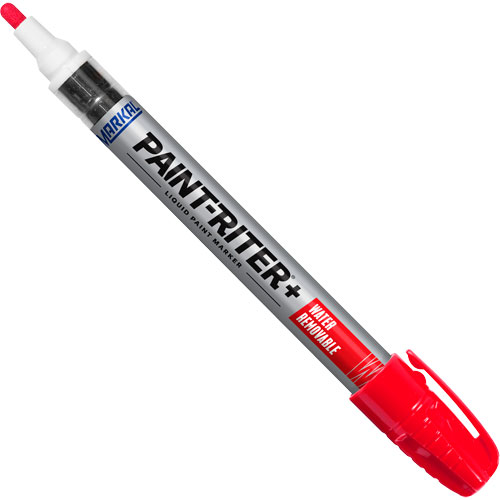 Paint-Riter&reg;+ Water Removable Paint Marker, Liquid, Red Superchem Industries