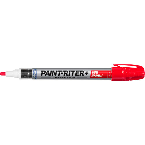 Paint-Riter&reg;+ Water Removable Paint Marker, Liquid, Red Superchem Industries