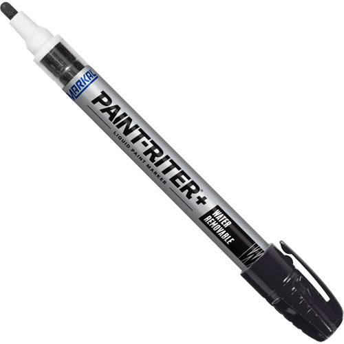 Paint-Riter&reg;+ Water Removable Paint Marker, Liquid, Black Superchem Industries